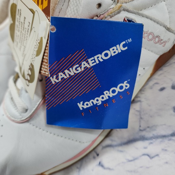 KangaRoos Brand Sneakers WOMENS 9 Soft White VINTAGE 80s Korea Collector Roos - Picture 16 of 16